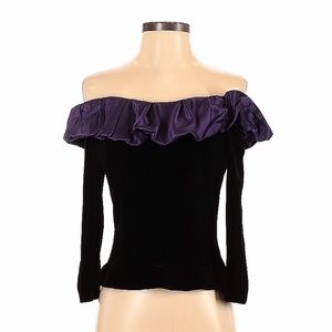 Alex Evening - Crushed velvet top - S